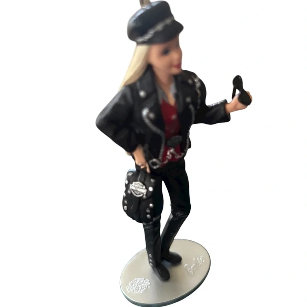 Hallmark Harley-Davidson Barbie 1999 Christmas Tree Ornament 4.25” Holiday Biker